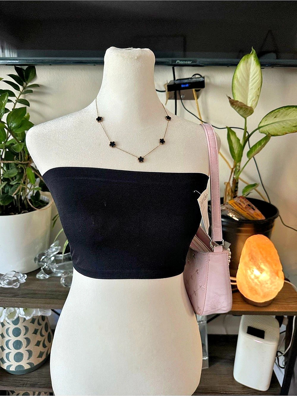 Calvin Klein Classic Camisole Caraco Black Crop Camisole NWT